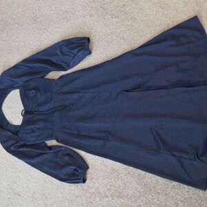 Wayf Navy Long Sleeve Dress